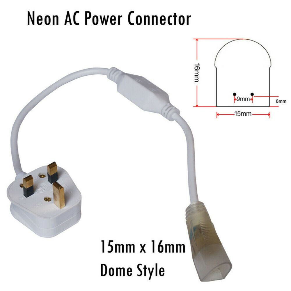 LED Neon Flex Accessories AC Power Connecor for 15 x 16mm~2869-1