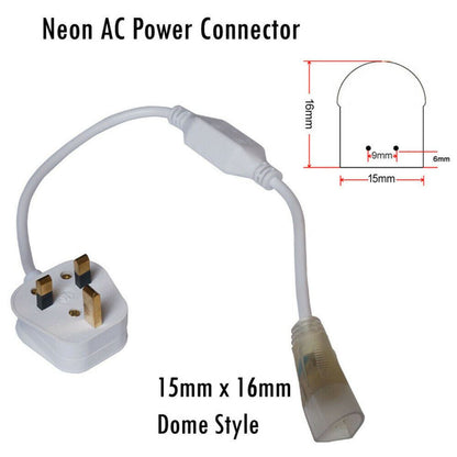 LED Neon Flex Accessories AC Power Connecor for 15 x 16mm~2869-1