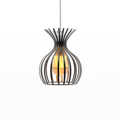 Modern Indoor Black Metal Wire Cage Lamp Shade~4762-4